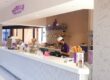 solid surfaces for gelato store