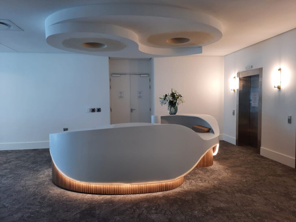 Hospital Applications with Solid Surfaces