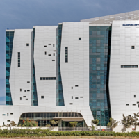 White exterior cladding - FunderMax