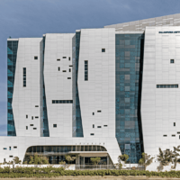 White exterior cladding - FunderMax